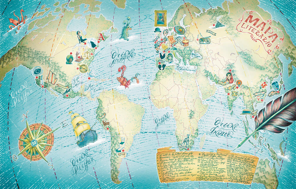 Literary Map for Lee+ Magazine