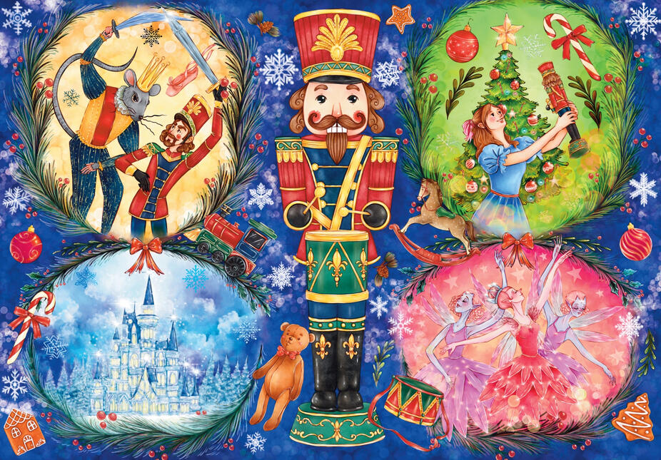 The Nutcracker Illustration for Mosaic Puzzles